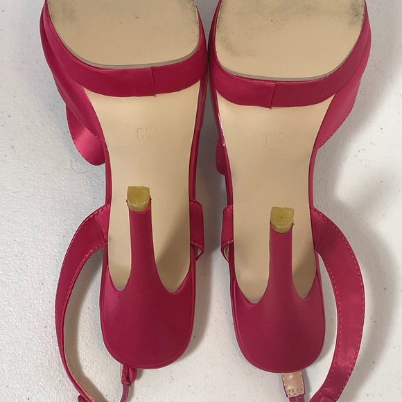 FSJ Women's open-toe high heels, 8.5, used once, stiletto, slingback - Picture 4 of 12